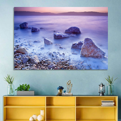 Dead Sea Salt Rocks at Dawn Wall Art
