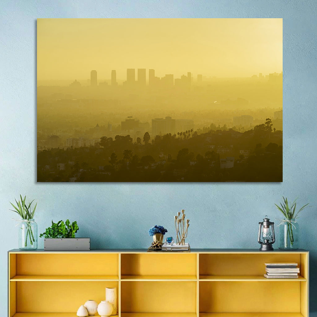 Westwood Los Angeles in Golden Haze Wall Art