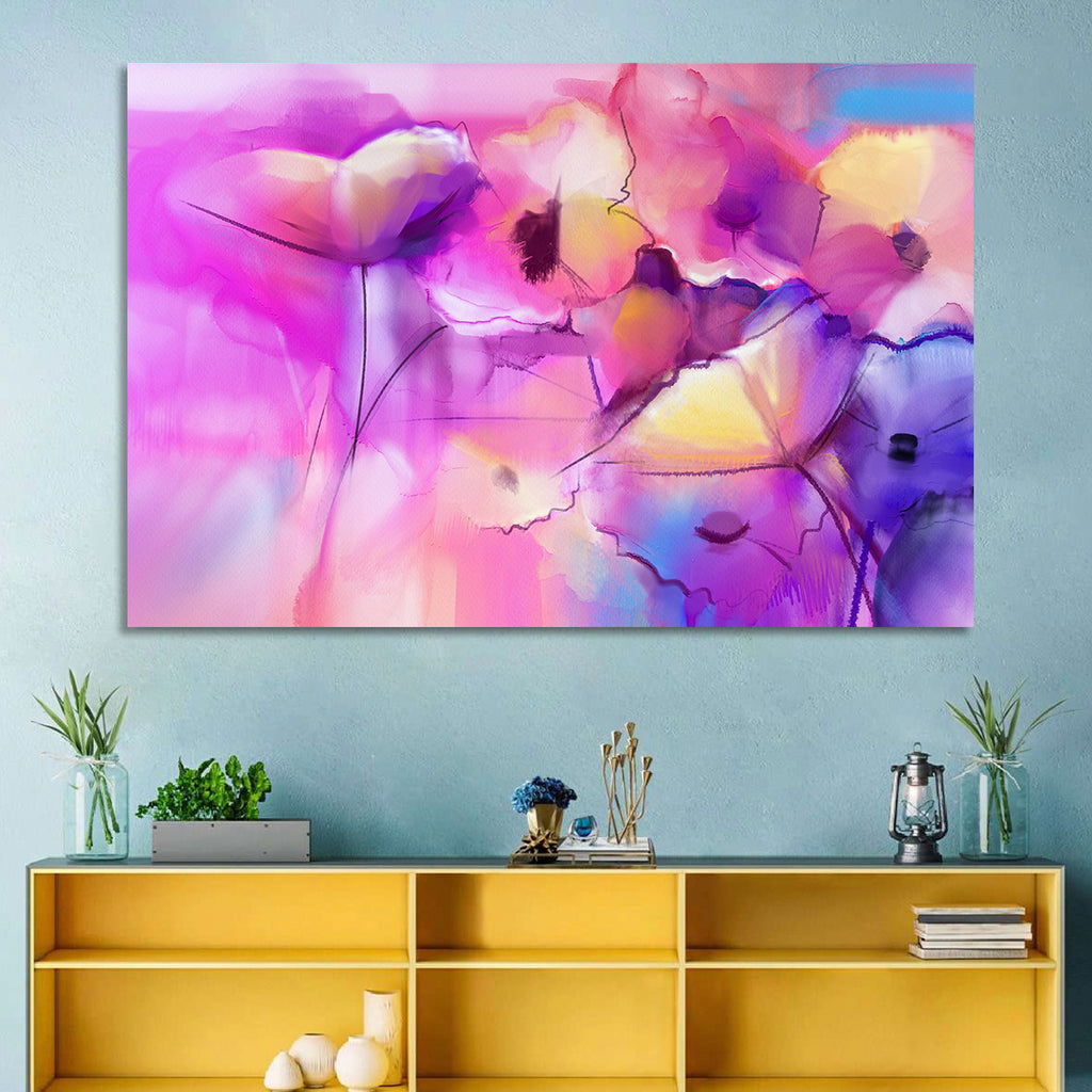 Abstract Tulip Garden Wall Art