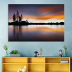 Lake Tahoe Golden Hour Reflection Wall Art