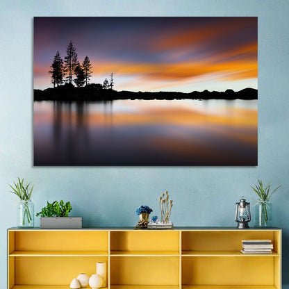 Lake Tahoe Golden Hour Reflection Wall Art