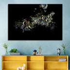 Microscopic Vitamin C Crystals Wall Art