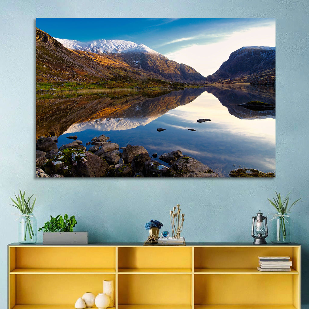 Auger Lake Morning Reflection Wall Art