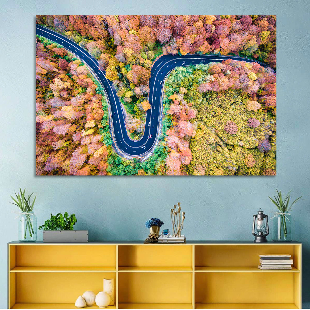 Winding Forest Road Wall Art