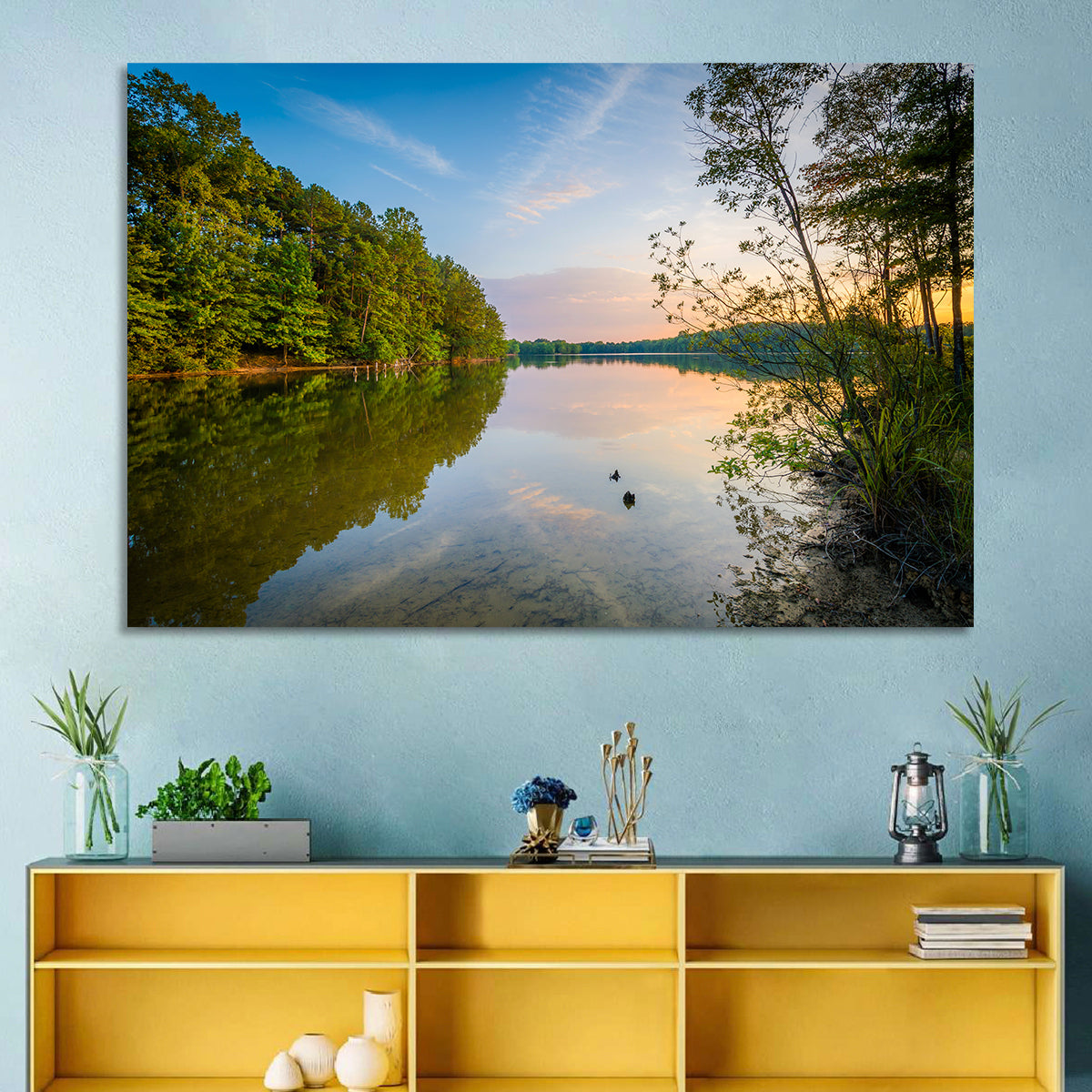 Lake Norman Golden Reflections Wall Art