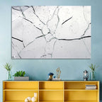 Fractured Glass Macro Study Wall Art