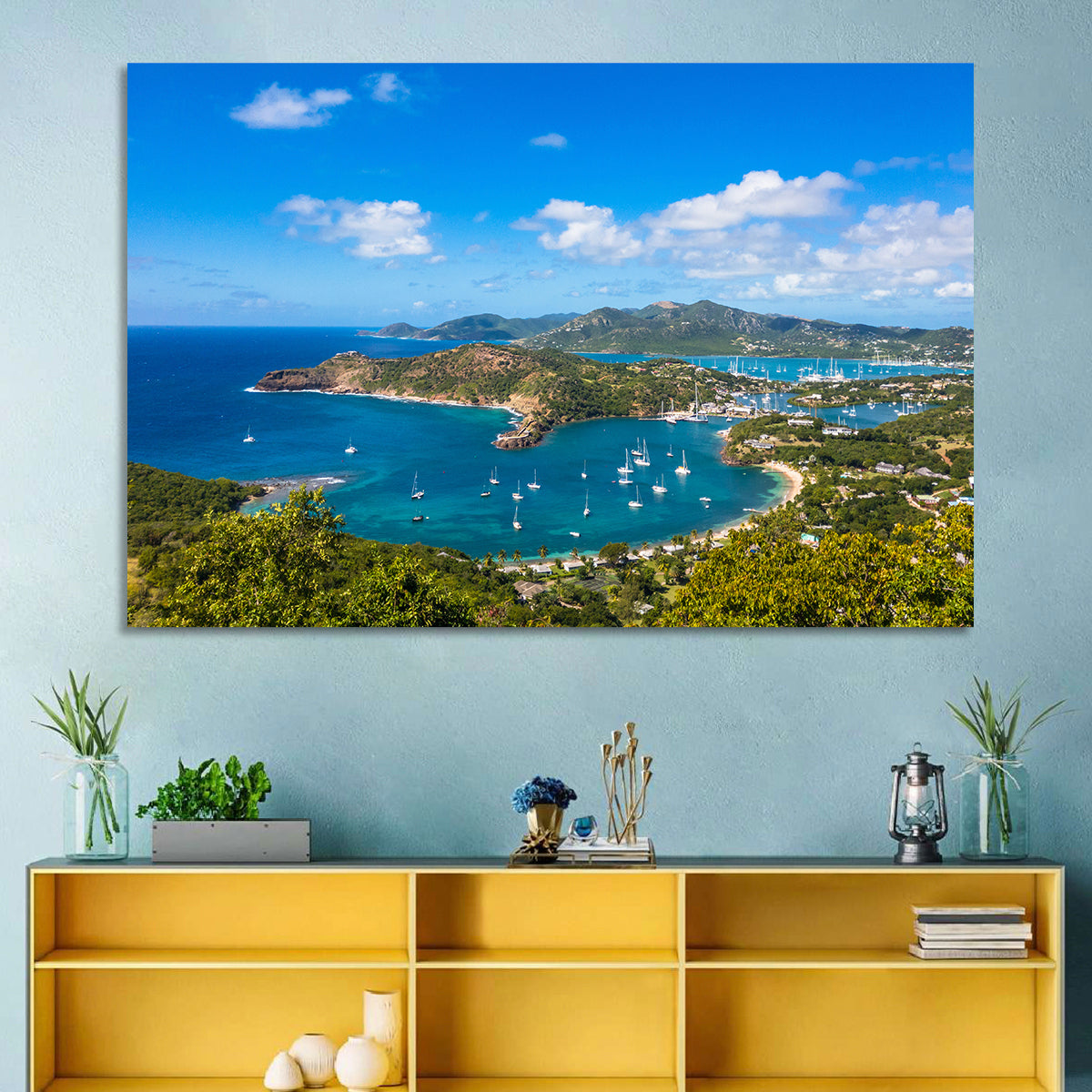 Shirley Heights Harbour View Wall Art