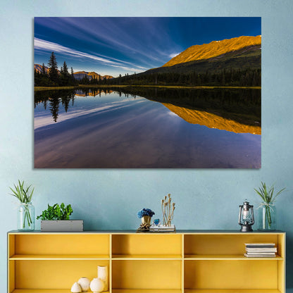 Rainbow Lake at Golden Hour Wall Art