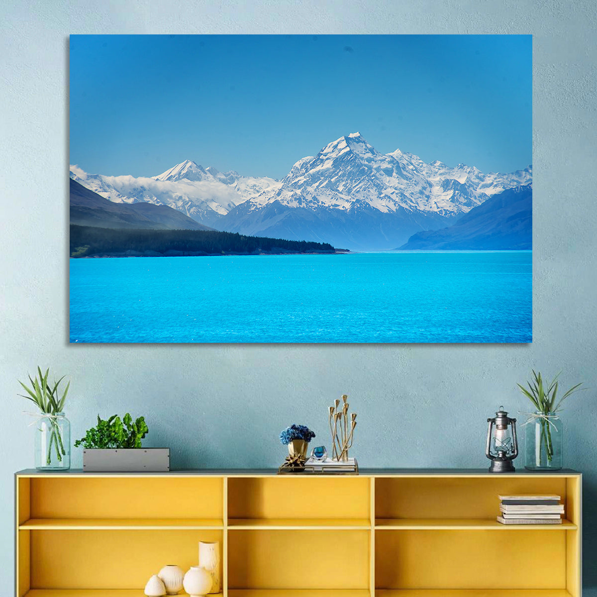 Mount Cook from Lake Pukaki Wall Art