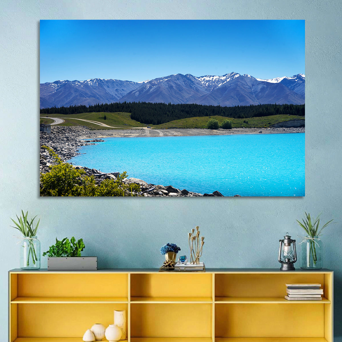 Lake Pukaki Turquoise View Wall Art