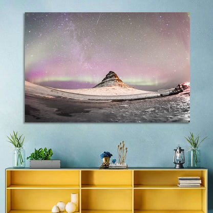 Aurora Over Kirkjufell Wall Art