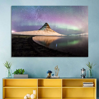 Kirkjufell Under the Milky Way Wall Art