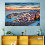 Old Town Dubrovnik at Dusk Wall Art