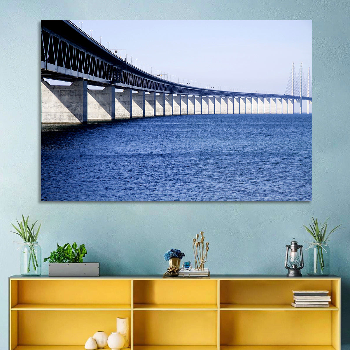 Oresund Bridge Perspective Wall Art