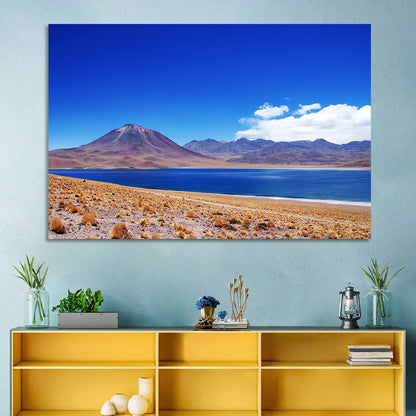 Miscanti Lagoon and Miñiques Volcano Wall Art