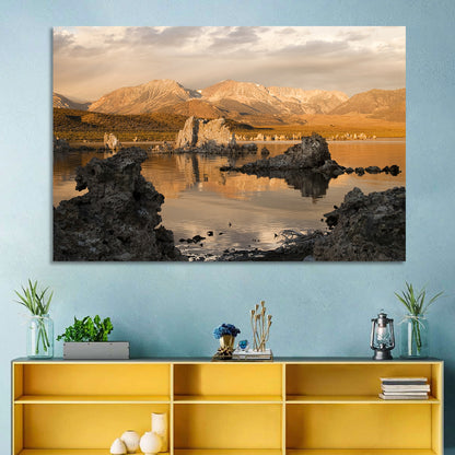 Mono Lake Tufa at Golden Hour Wall Art