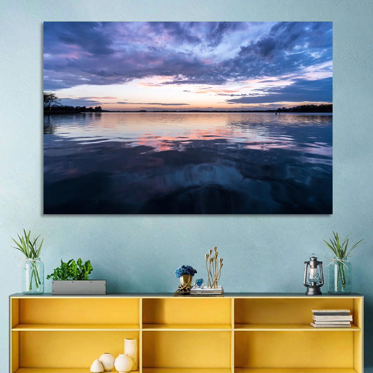 Lake Norman Sunset Reflection Wall Art
