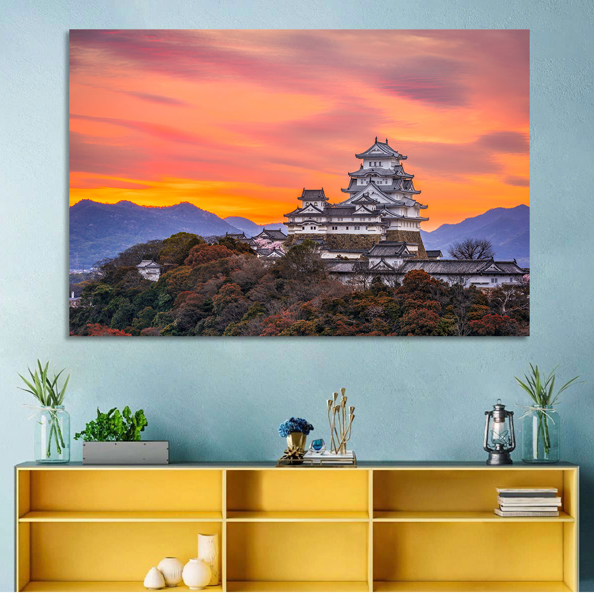 Himeji Castle at Sunrise Wall Art