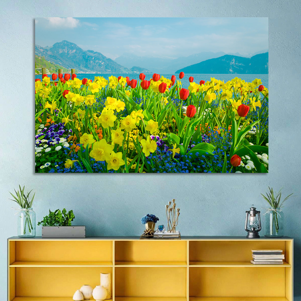 Lake Lucerne Daffodils Wall Art