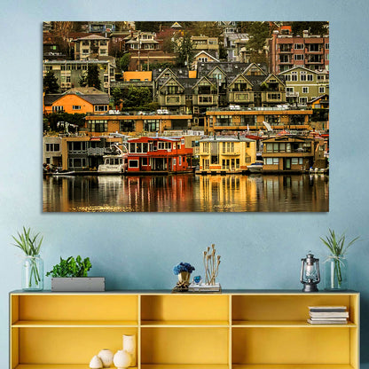 South Lake Union Reflections Wall Art