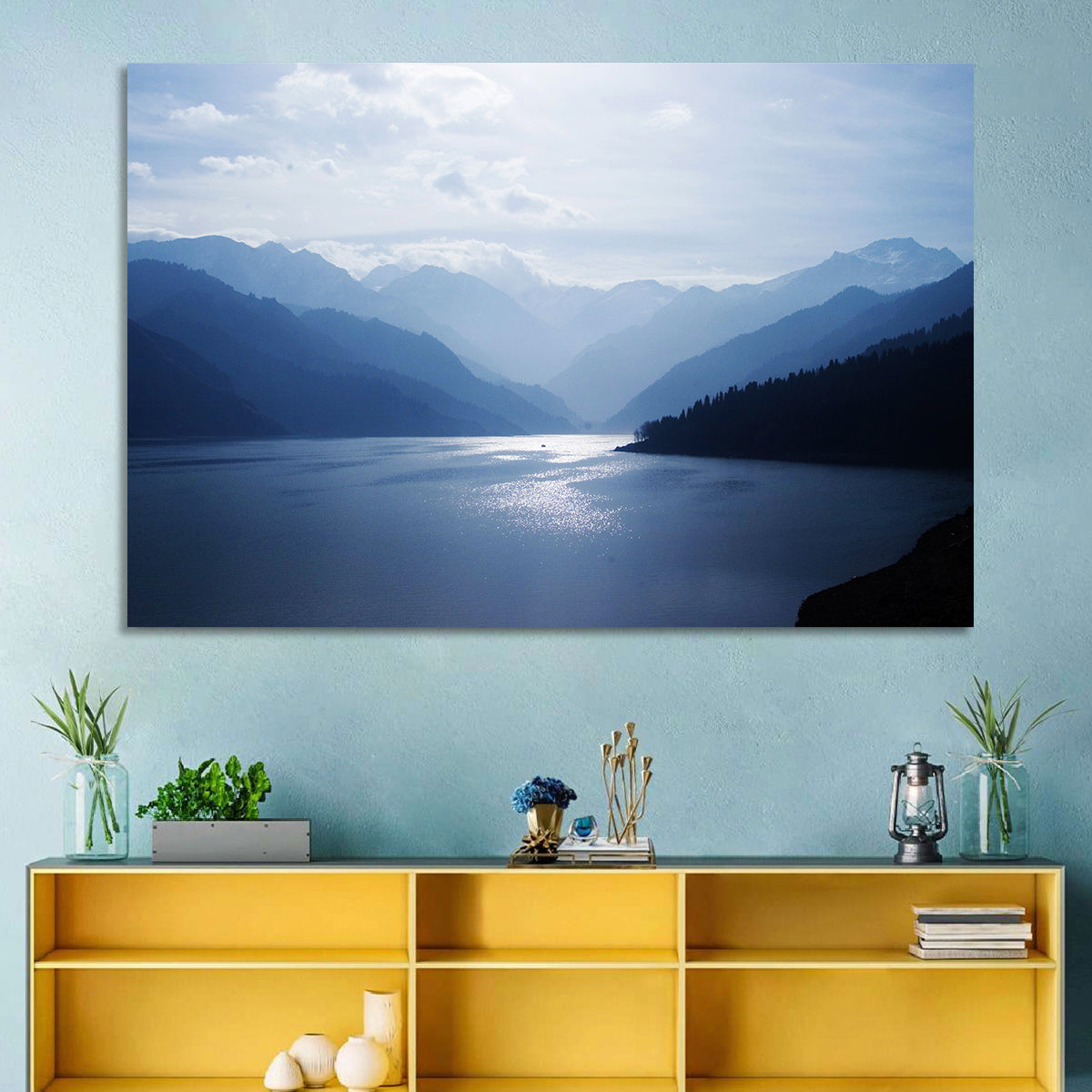 Xinjiang Lakeshore Serenity Wall Art