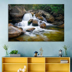 Blue Ridge Mossy Waterfall Wall Art