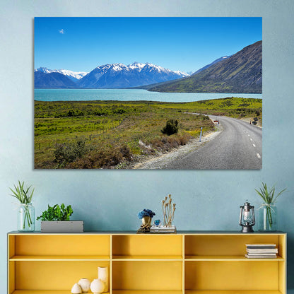 Winding Road at Lake Ohau Wall Art
