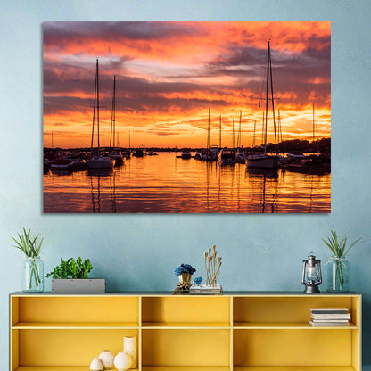 Lake Norman Harbor Sunset Wall Art