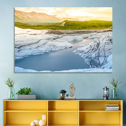 Matanuska Glacier at Sunset Wall Art