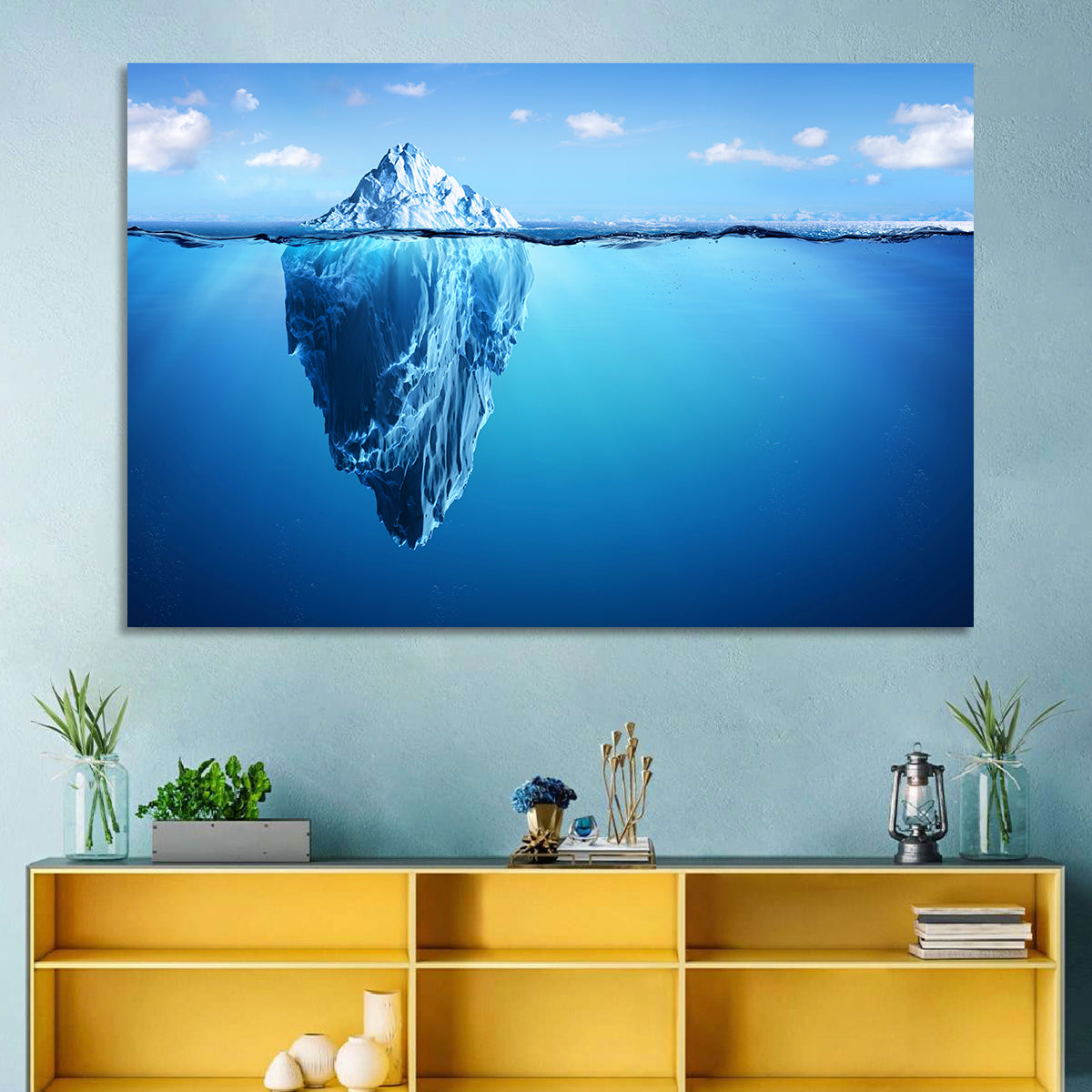 Split-level Iceberg Wall Art