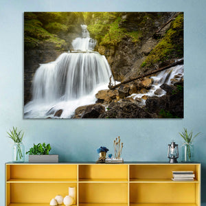 White Waterfall Wall Art