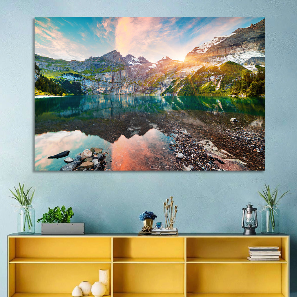 Oeschinensee Reflection Wall Art
