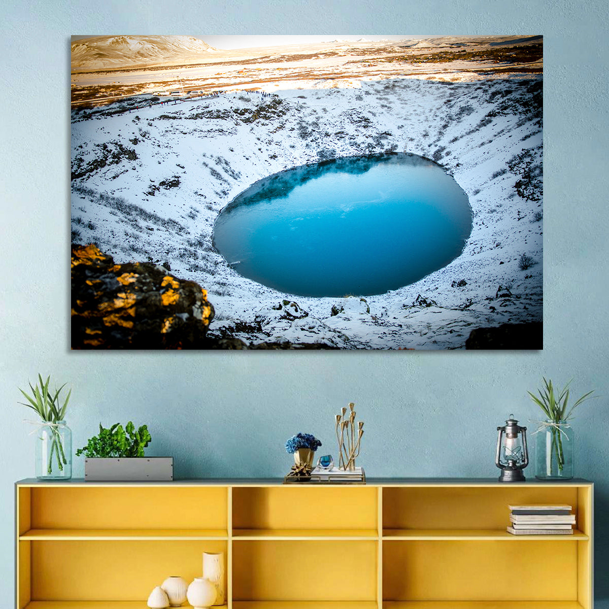 Kerid Crater Lake Wall Art