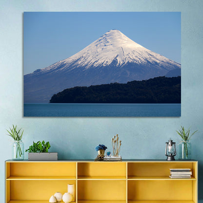 Snow-capped Osorno Volcano Over Lake Wall Art