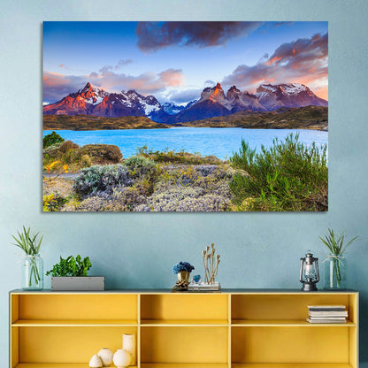Lake Pehoe at Dawn Wall Art