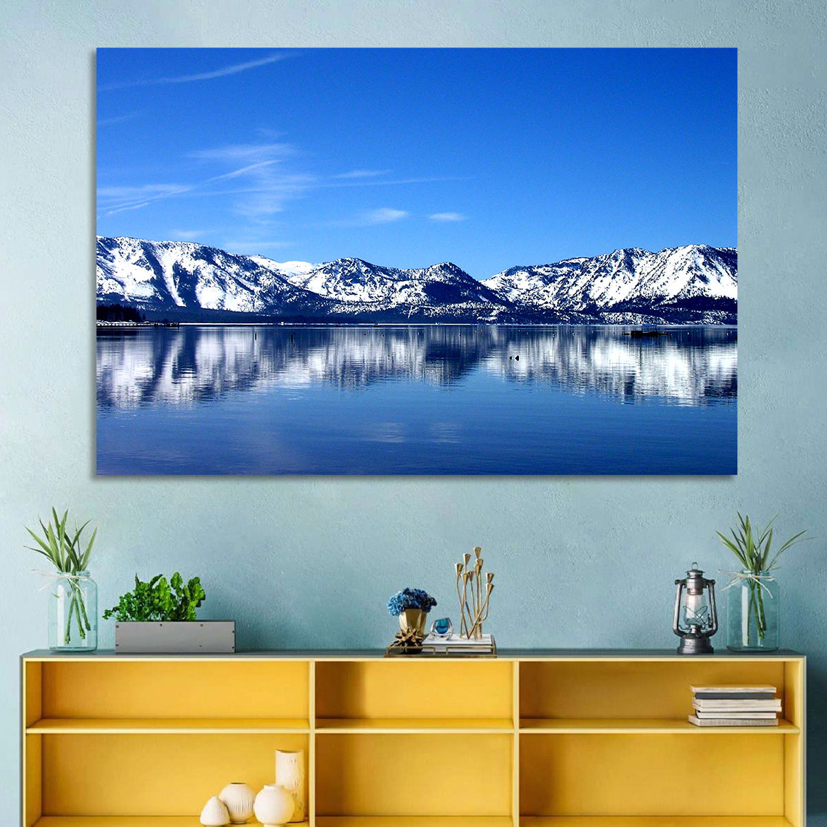 Lake Tahoe Mountain Reflection Wall Art