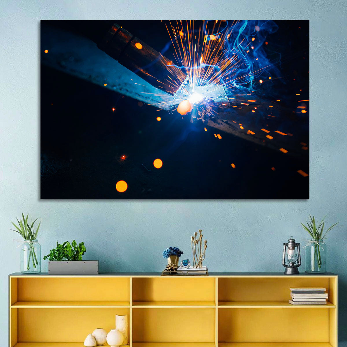 Molten Metal Sparks Wall Art