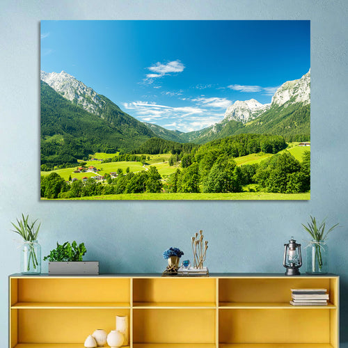 Bavarian Alpine Valley Wall Art