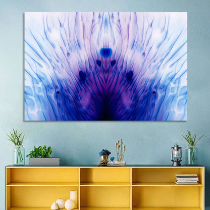 Mirrored Ink Splotch Abstract Wall Art