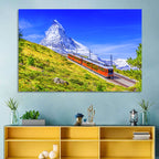 Gornergrat Train and Matterhorn Wall Art