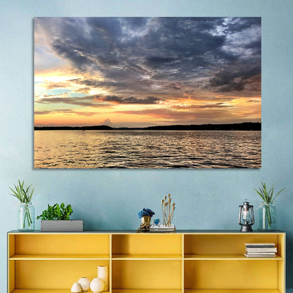 Lake Tillery Sunset Wall Art