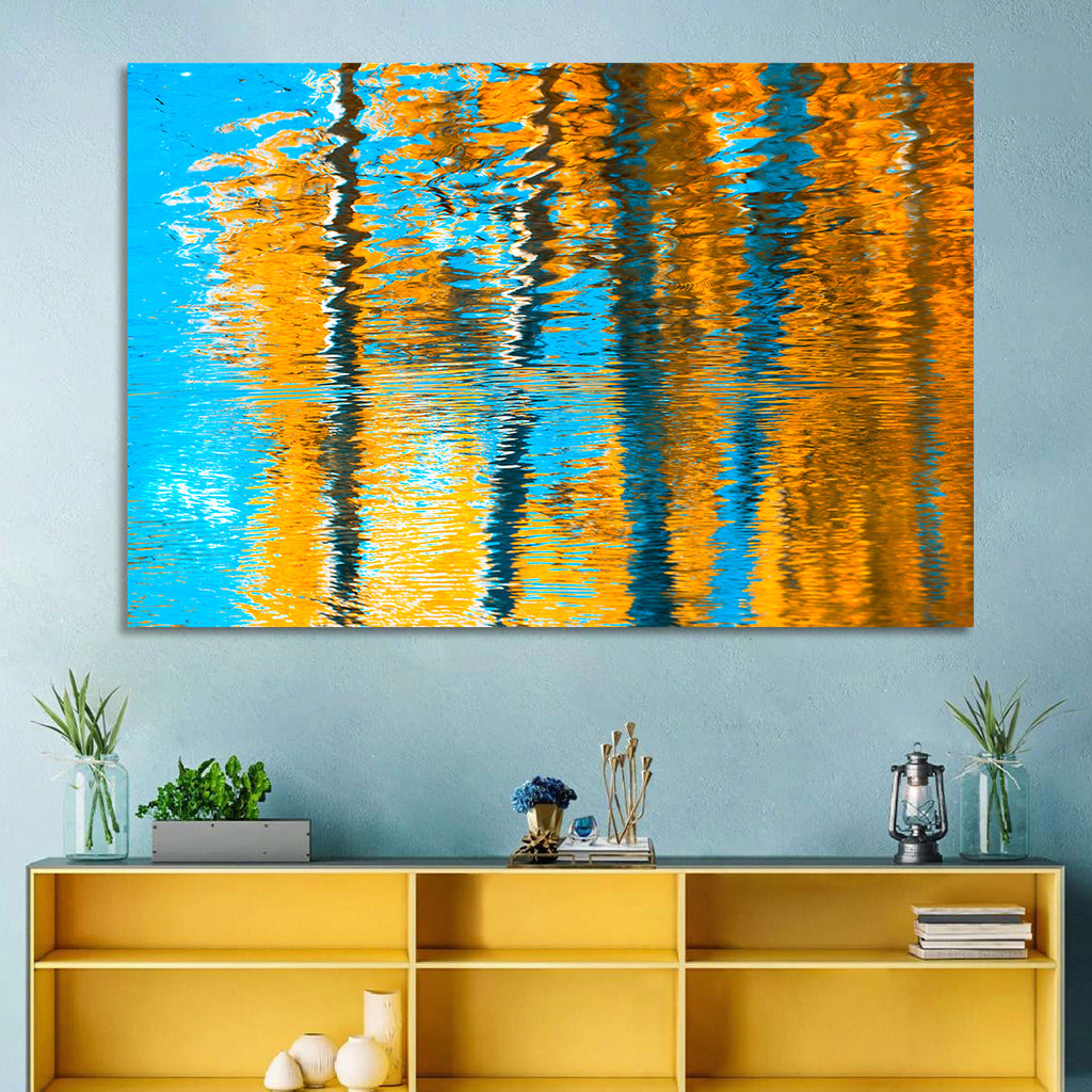 Blue Autumn Reflection Wall Art
