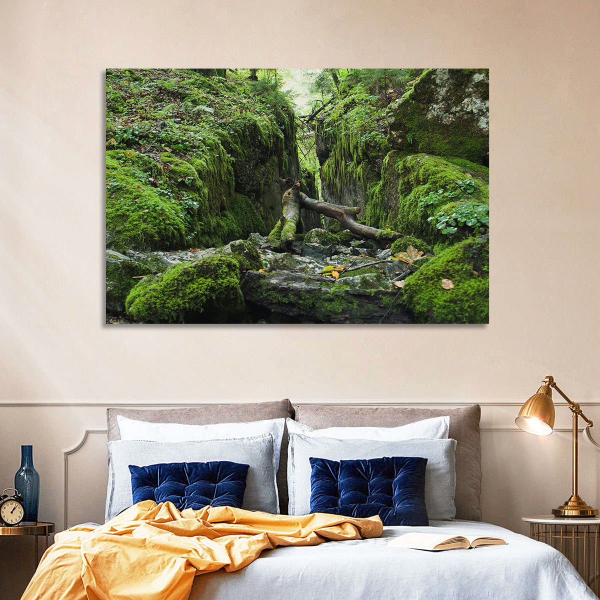 Kammersee Mossy Cleft Wall Art in a room, landscape
