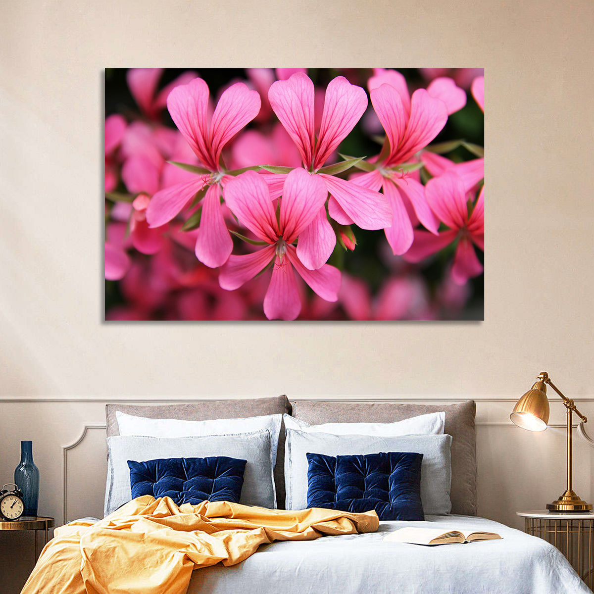 Geranium Flowers Wall Art