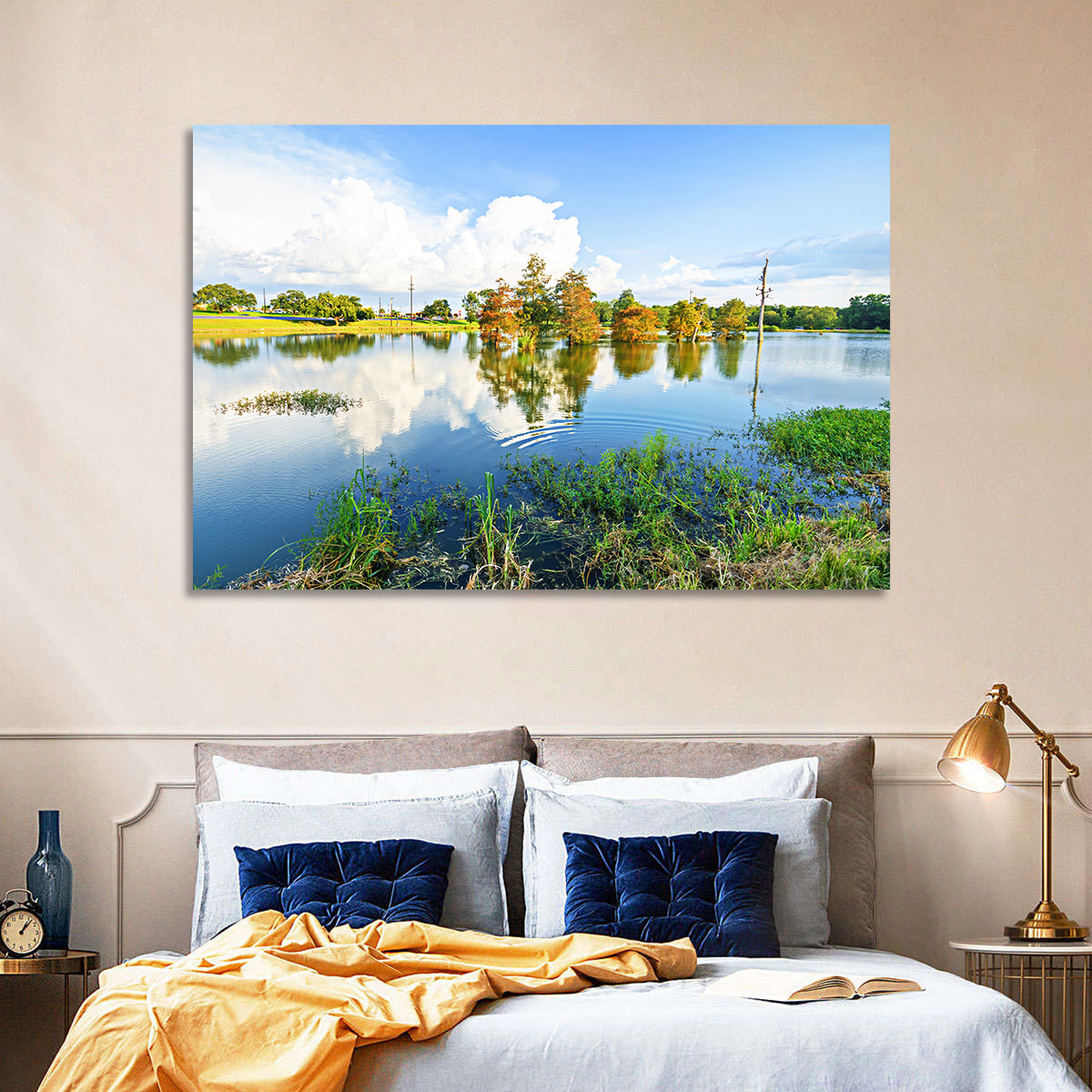 Lafayette Bayou Reflection Wall Art