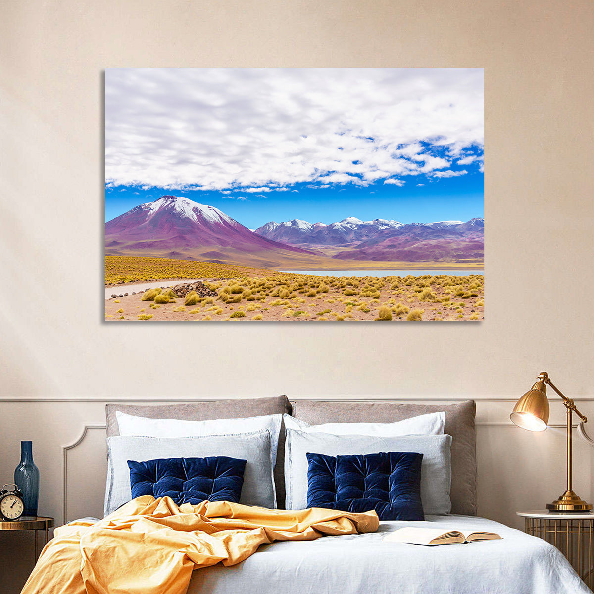 Lascar Snow-capped Volcano Wall Art