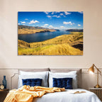 Golden Grass at Kamloops Lake Wall Art