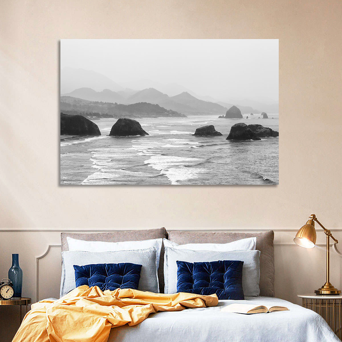 Haystack Rock, Cannon Beach Wall Art in a room, landscape