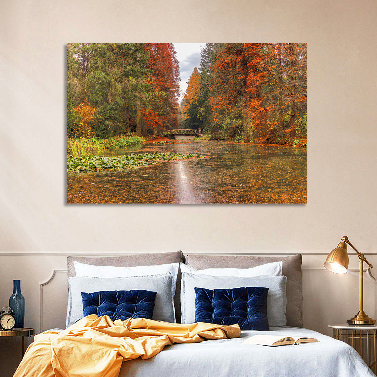 Simeria Arboretum Autumn Lake Wall Art