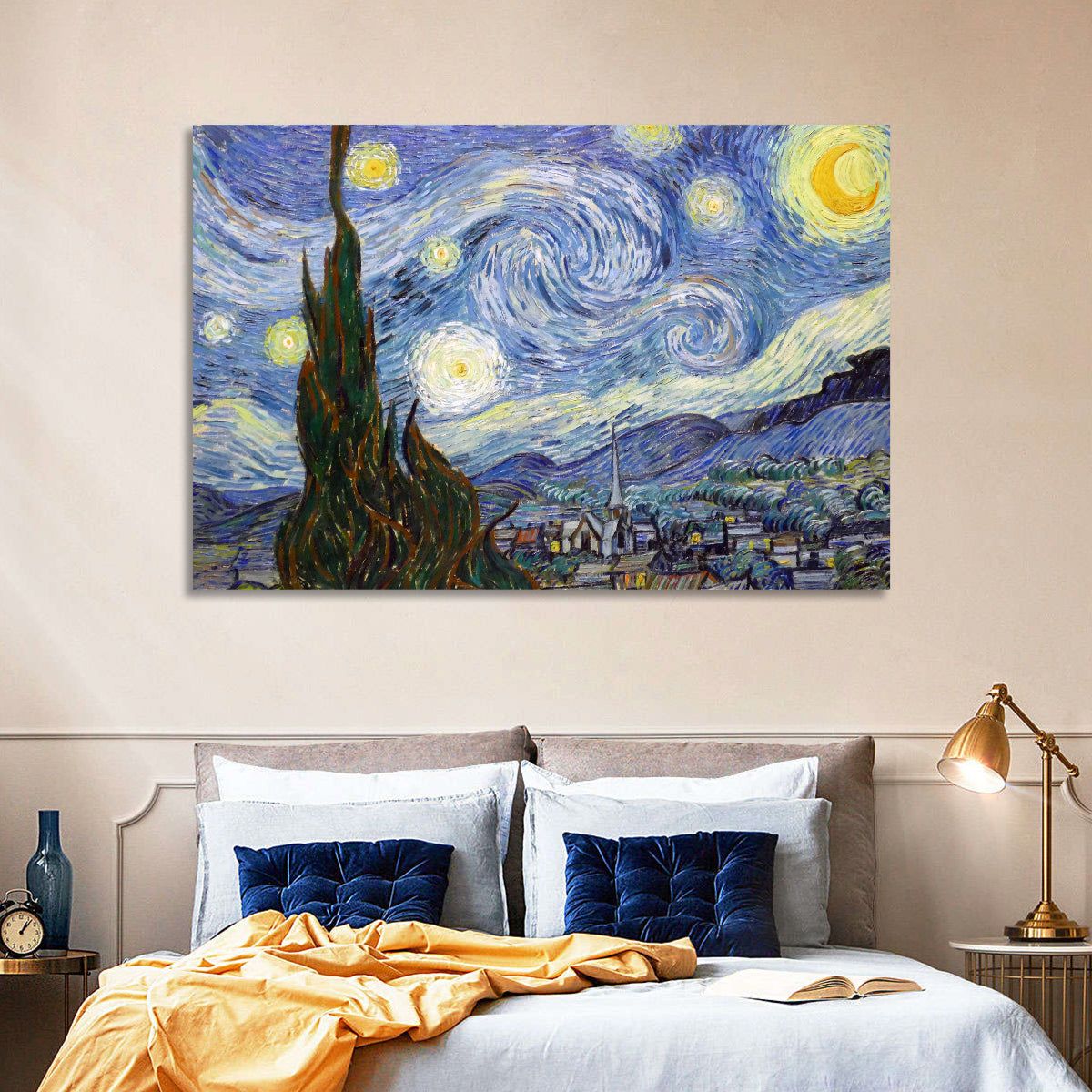 Starry Night Over Saint-rémy Wall Art